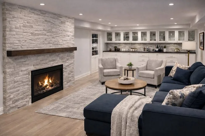 Altavista Ottawa basement renovation before after Dream Touch
