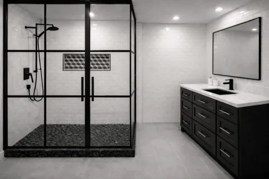 Modern bathroom renovation Ottawa Hillcrest