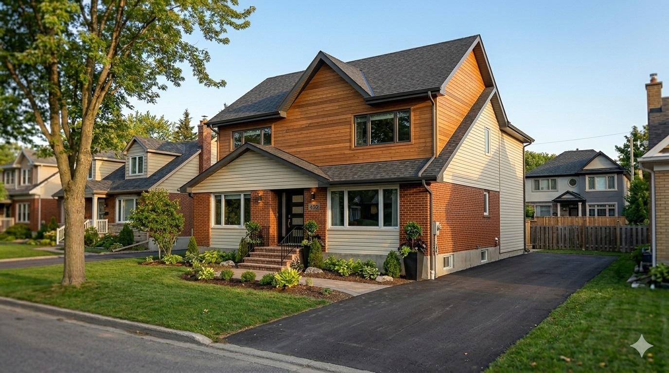 Ottawa home addition after: completed second-storey addition by Dream Touch Renovations