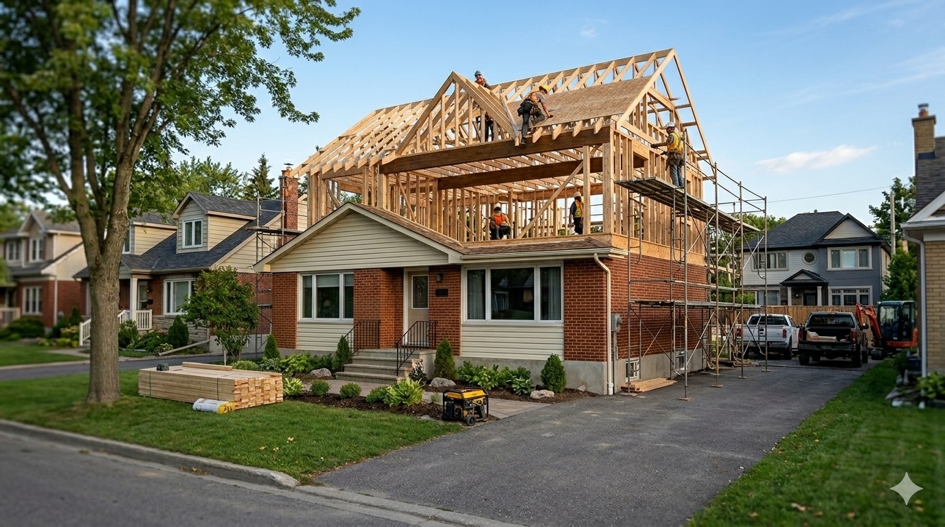 Ottawa home addition before: original home prior to addition