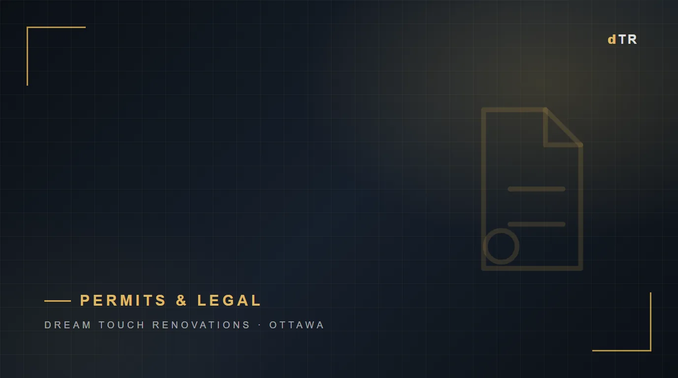 Permits and Legal article card, Dream Touch Renovations Ottawa