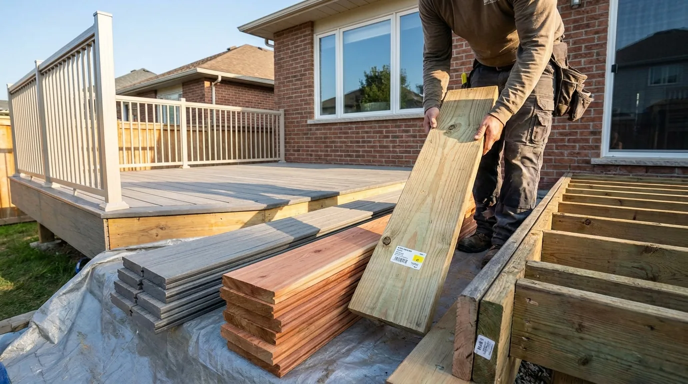 Deck Cost in Ottawa: Pressure-Treated vs Composite vs Cedar