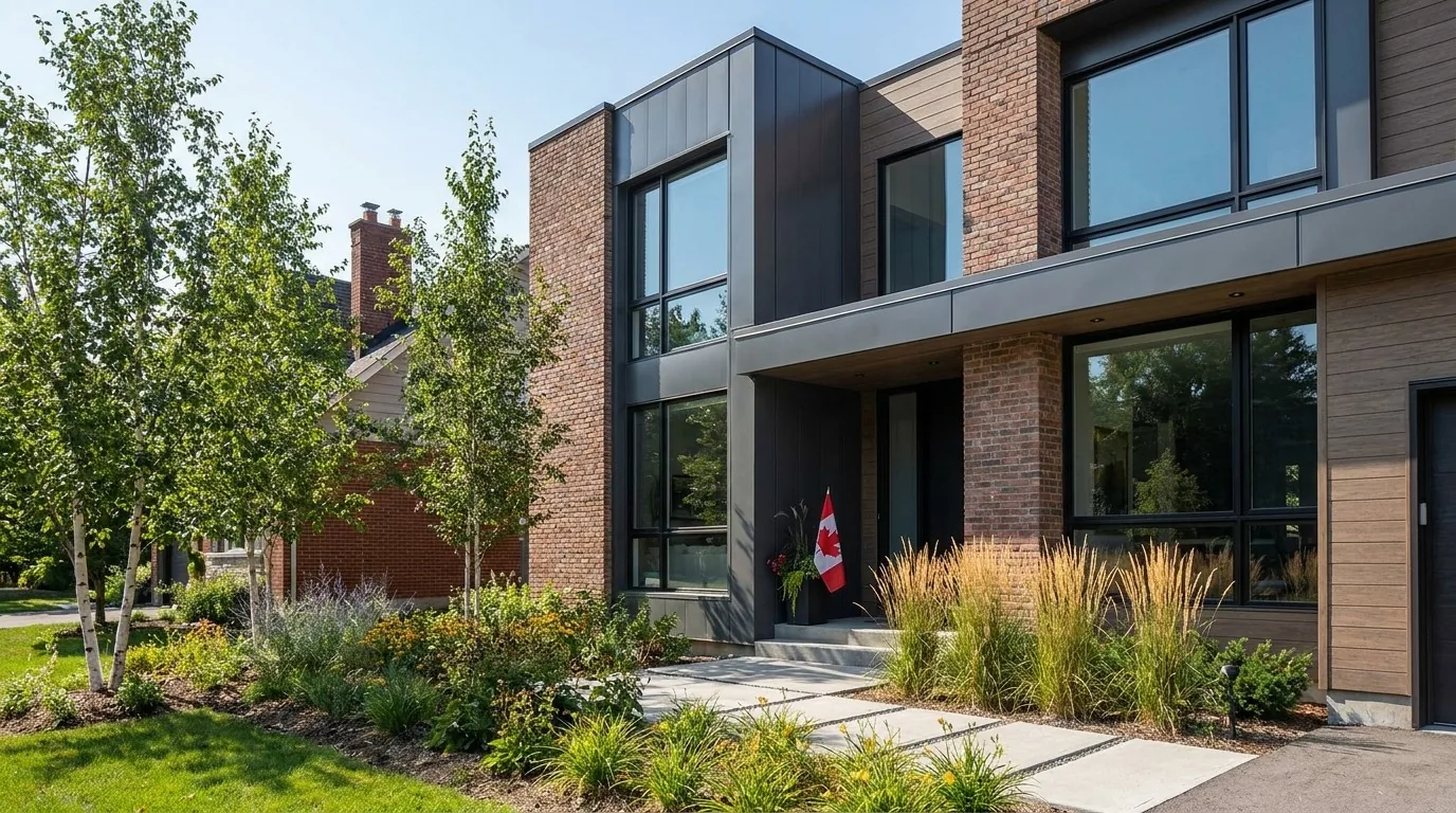 Custom home built from architectural plans before and after in Ottawa by Dream Touch Renovations
