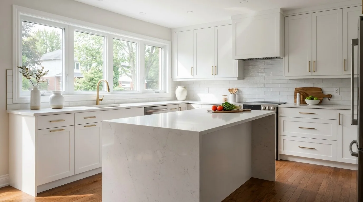 Kitchen renovation before and after in Ottawa by Dream Touch Renovations