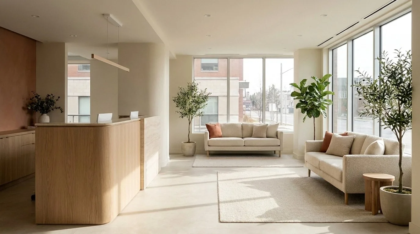 Concept visualization of a medical clinic renovation in Ottawa by Dream Touch Renovations