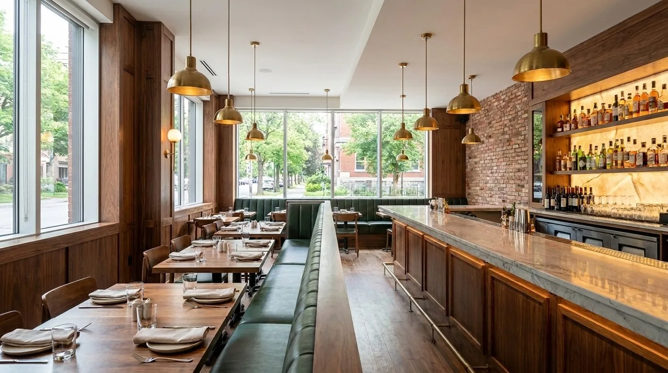 Concept visualization of a restaurant and bar renovation in Ottawa by Dream Touch Renovations