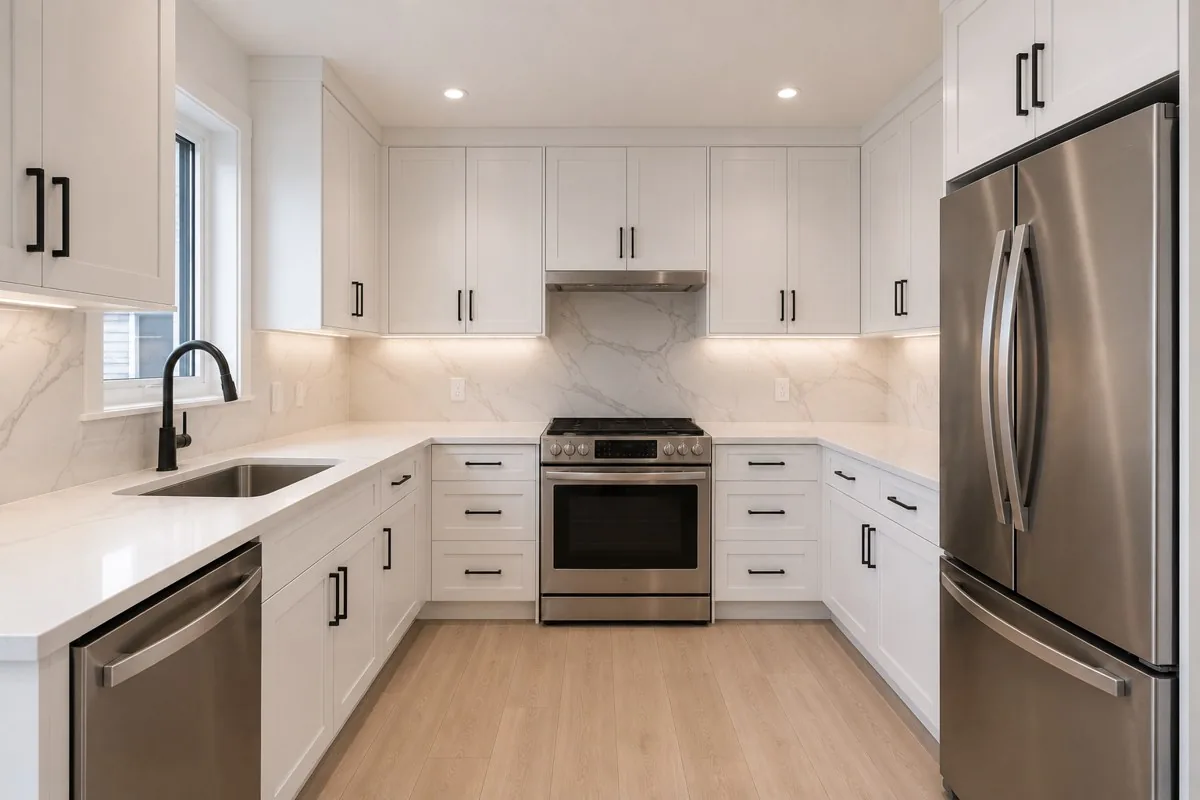 U-shaped kitchen renovation in Osgoode, Ottawa by Dream Touch Renovations