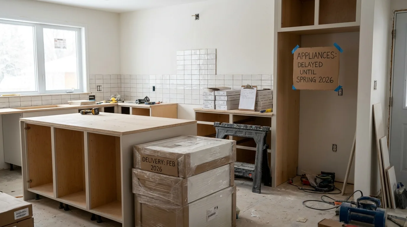 Real Lead Times for Cabinets, Tiles, and Appliances in 2026