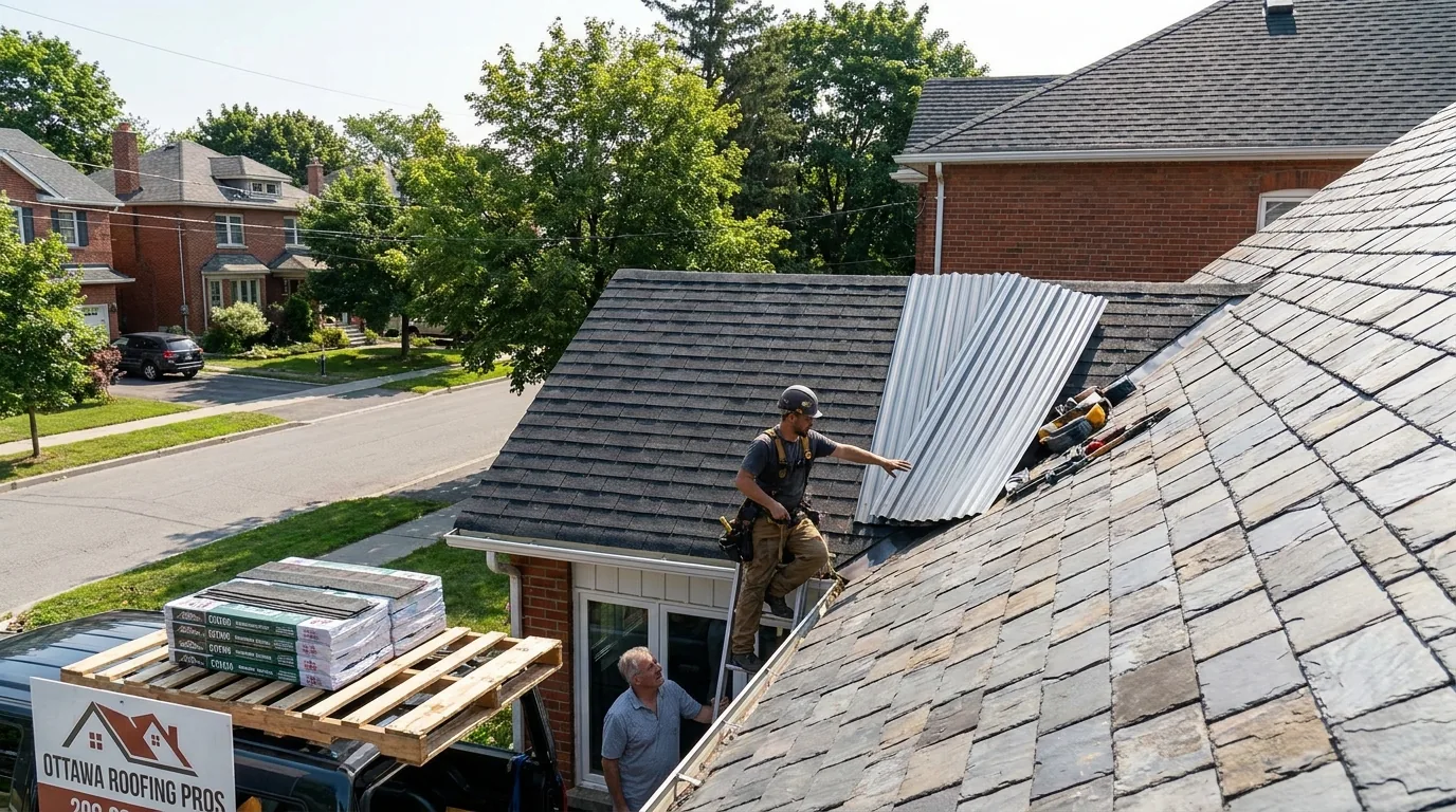 Roofing Cost in Ottawa: Asphalt vs Metal vs Slate