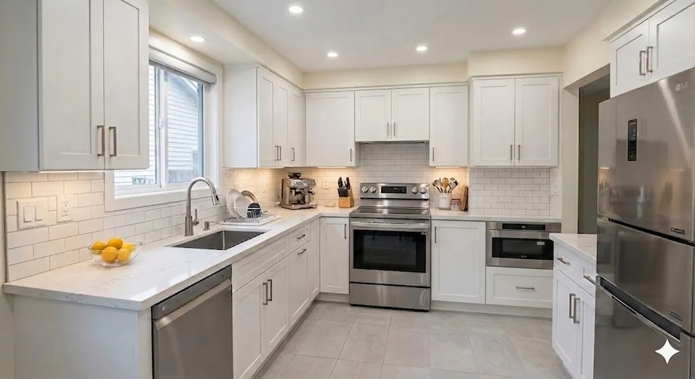 Kitchen renovation before and after in Ottawa by Dream Touch Renovations